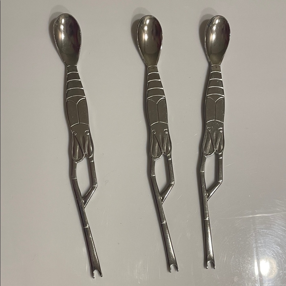 3pcs Browne Lobster Cocktail Forks